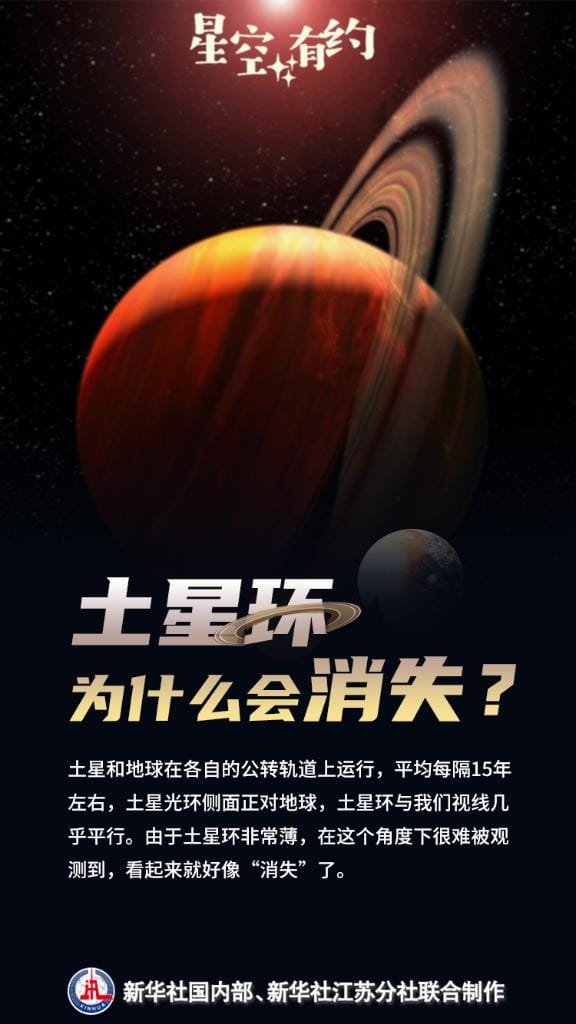 3月24日迎来土星环“消失”